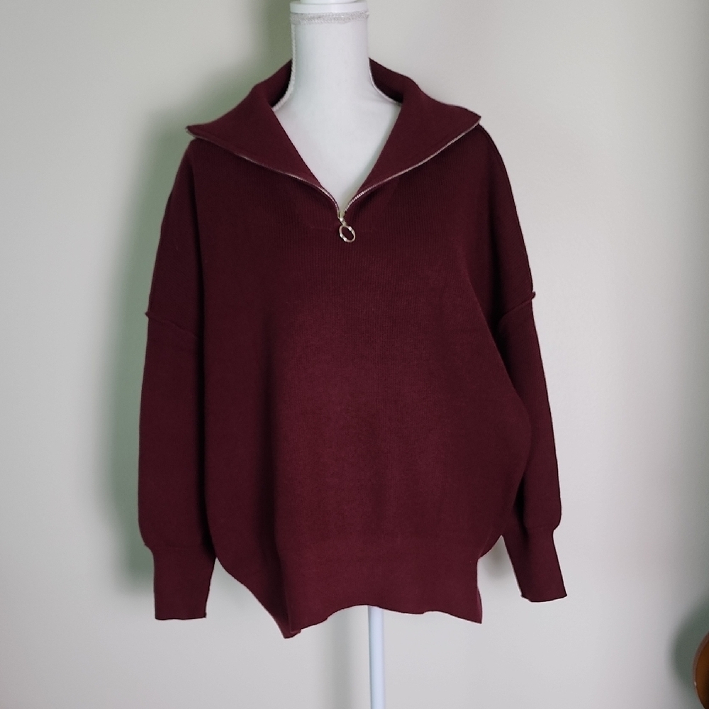 Women's Burgundy Sweater